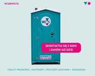 Toaleta przenośna – wynajem kabin WC na budowę i eventy | Łódź