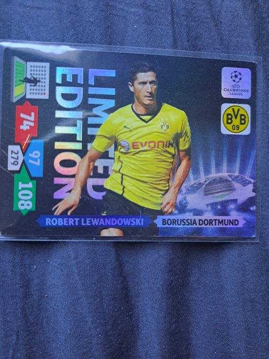 Robert Lewandowski limited edition panini champions league 2013/14
