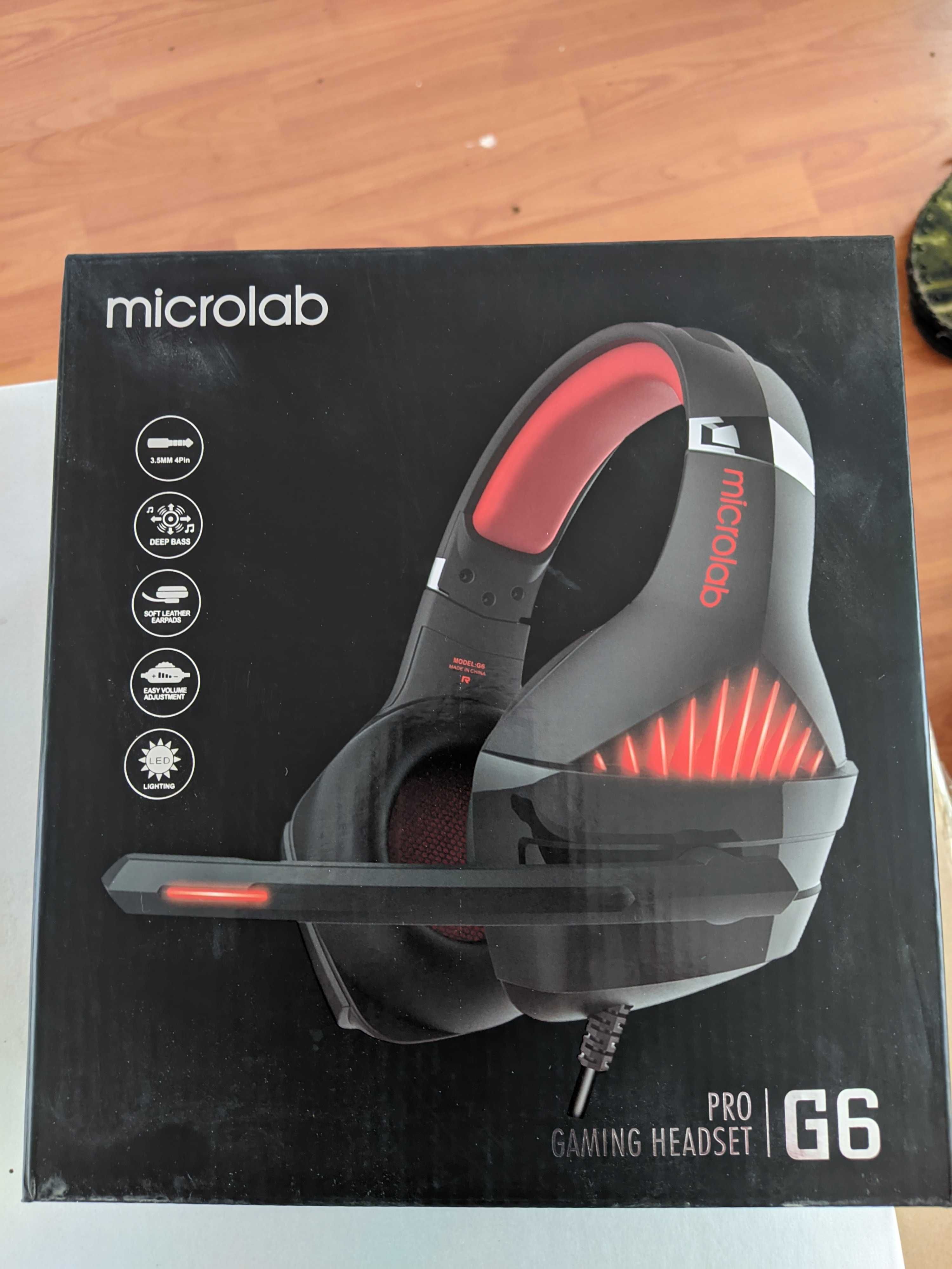 Игровая гарнитура MICROLAB G6 3.5mm, USB