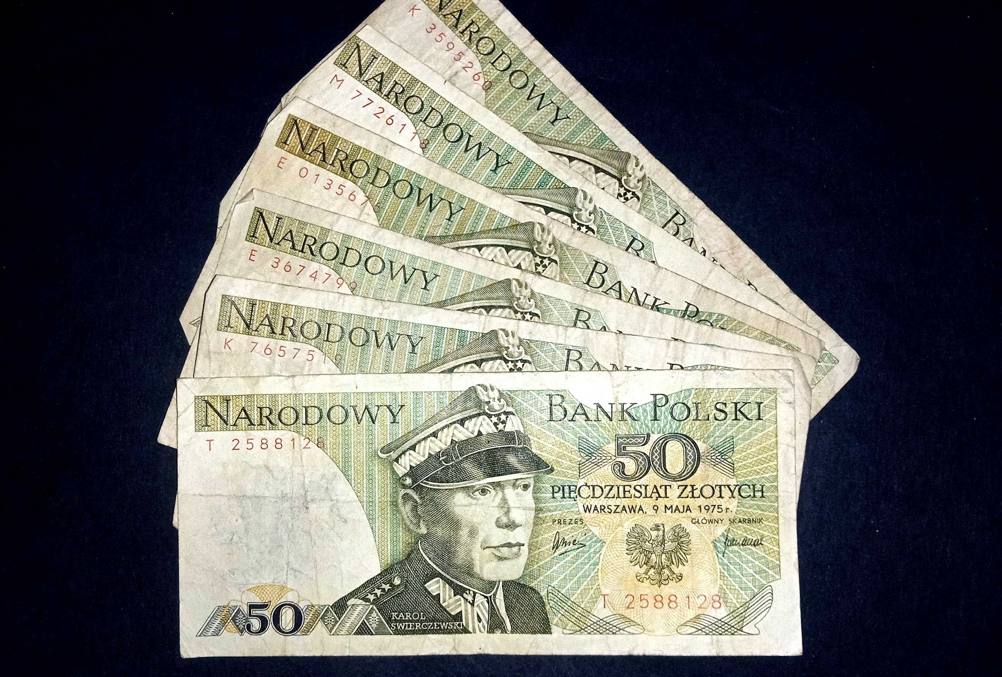 Banknoty PRL 50 zł 1976 K/M/E/T