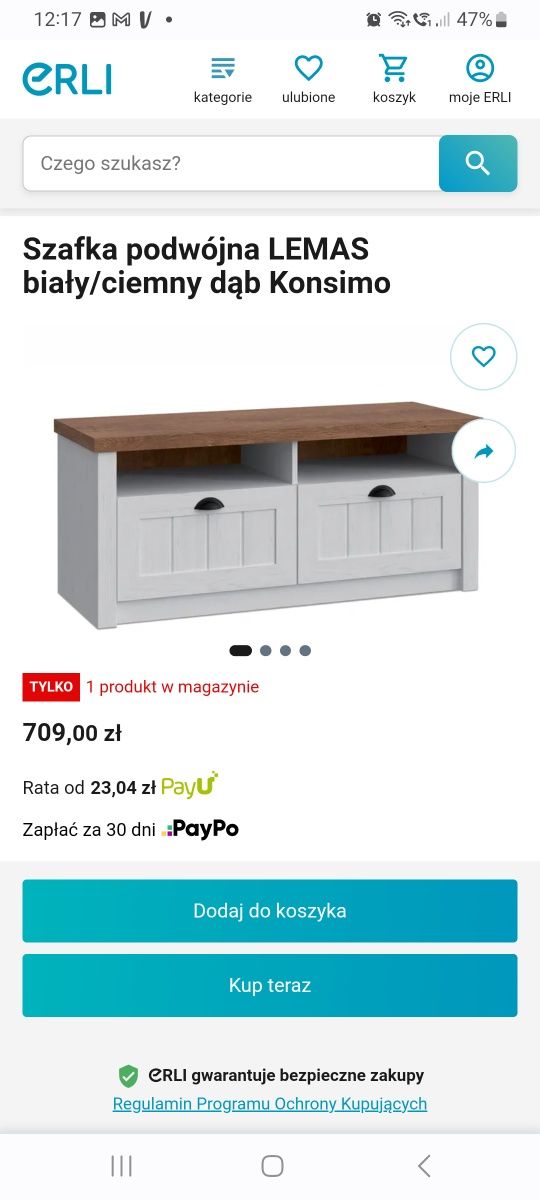 Szafka podwójna styl prowansalski