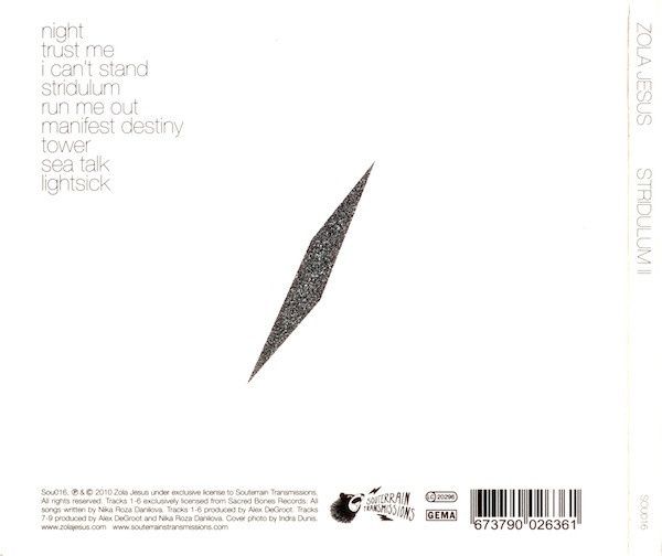 Zola Jesus - Stridulum ll CD (goth rock)