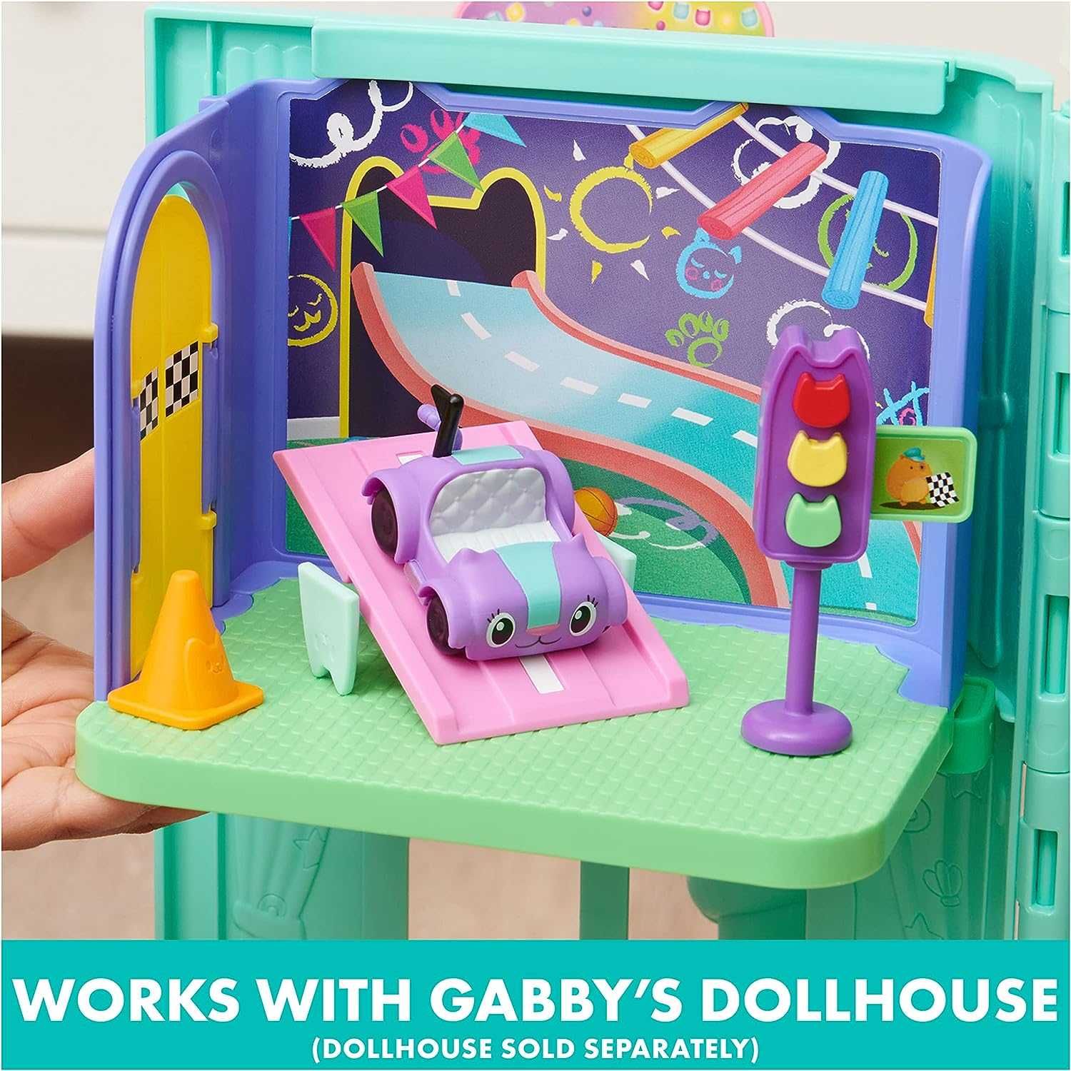 Gabbys Dollhouse ігрова кімната Carlita Purr-ific ,автомобілем Carlita