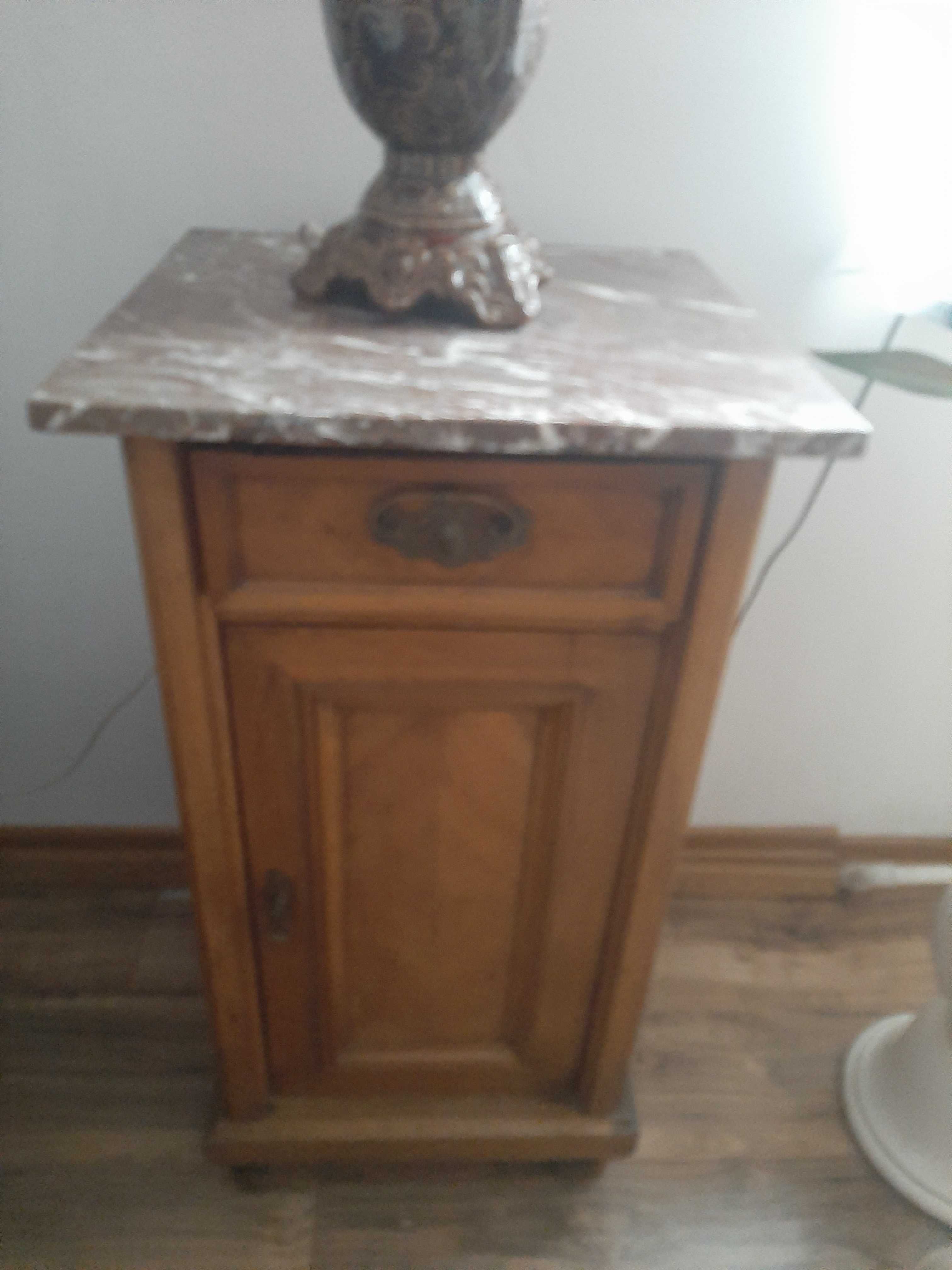 Stara szafka komoda szaflik z marmurowym blatem