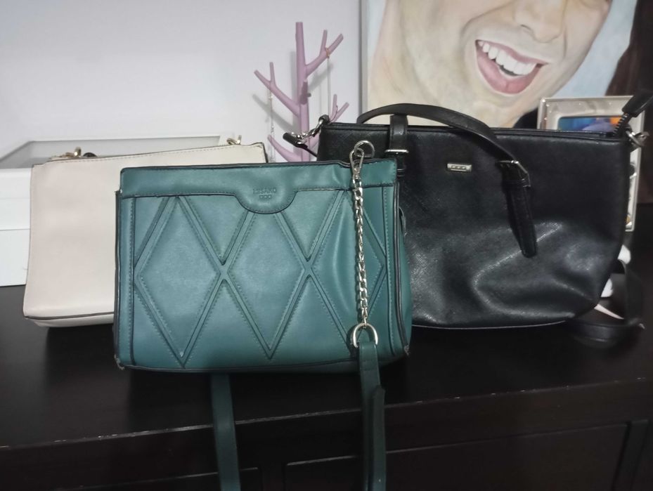 Lote de três bolsas