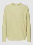 CK Calvin Klein Sweter REVERSED OTTOMAN TEXTURE - jasnozielony rozm. S