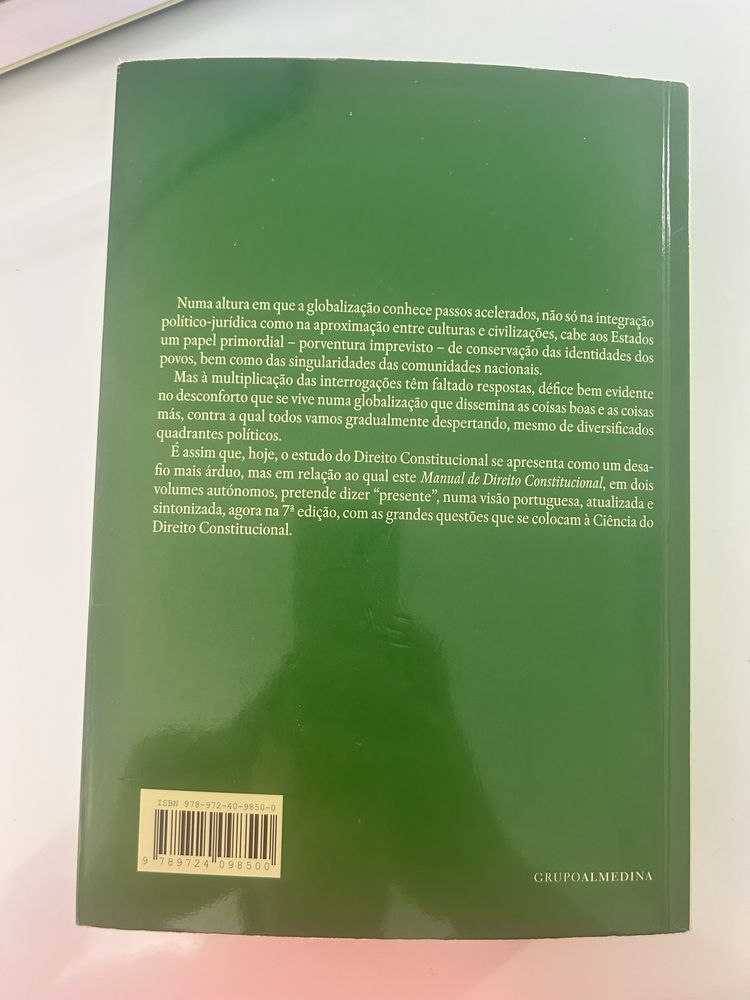 Manual de Direito Constitucional I e II