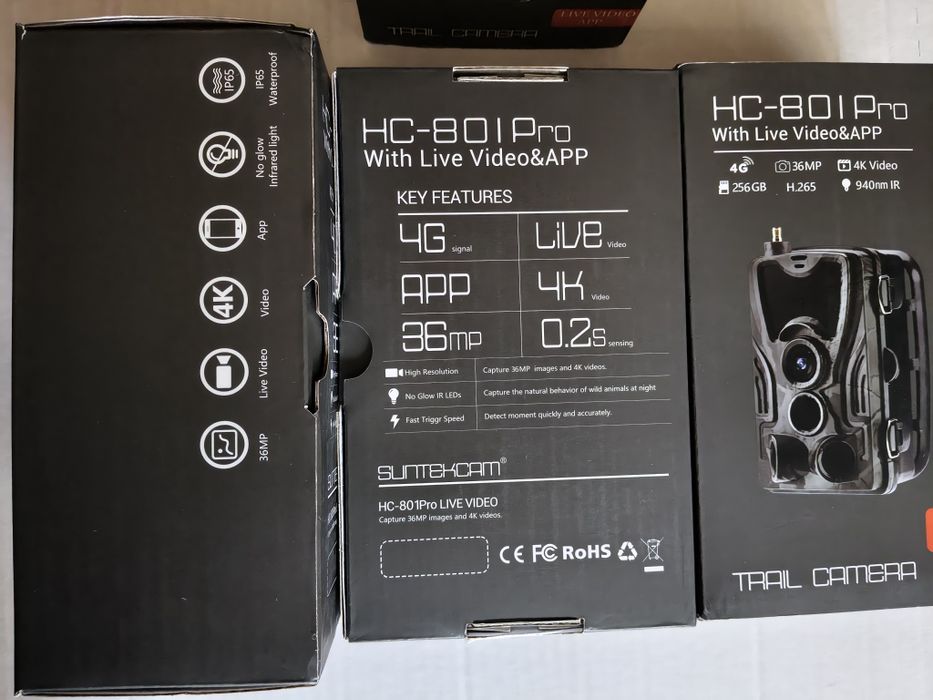 4G LTE Suntek HC-801 Pro Li фотопастка с аккумулятором, з сім картою