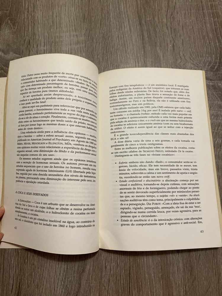 Livro de não ficçao sobre toxicodependência