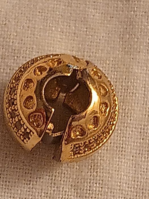 Charms klipsbloker zawieszka srebrna pozłacana do bransoletki typu Pan