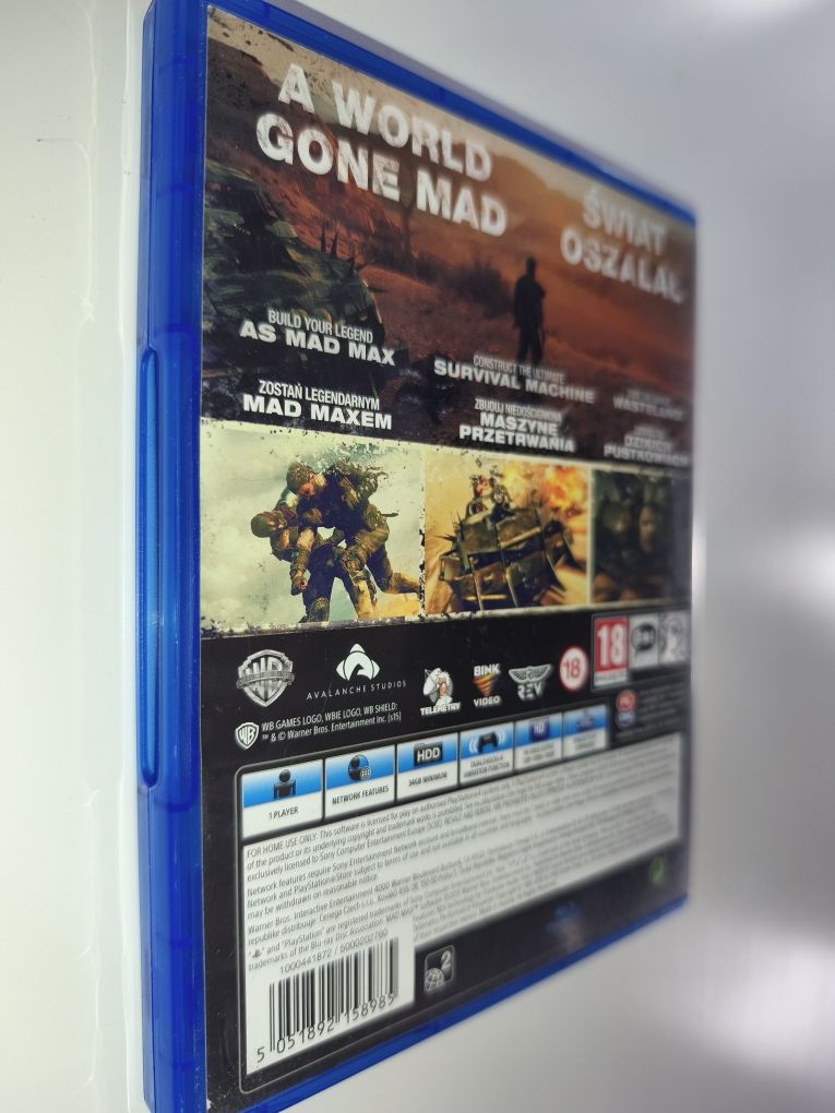 Gra Ps4 Mad Max PL gry PlayStation 4 Sniper Mafia Crash GTA V Mortal