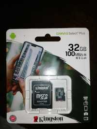 Cartão de memória Kingston 34Gb, novo!