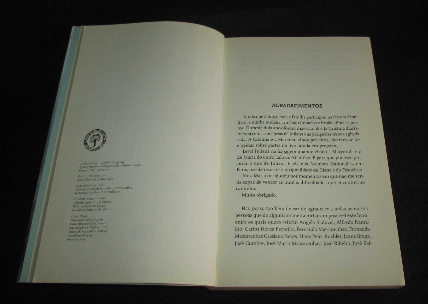 Livro Juliana Condessa Stroganoff José Norton