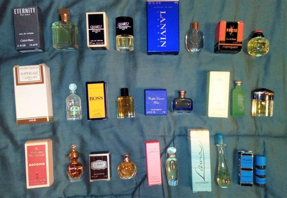 Perfumes em miniatura de coleção