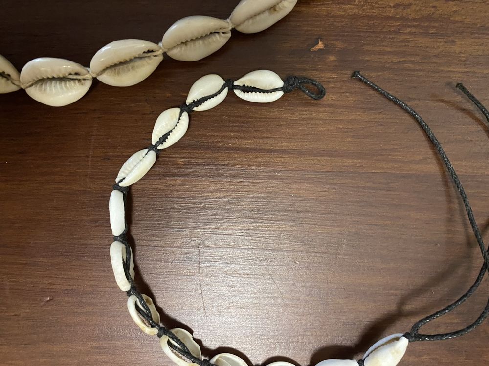 Colar e pulseira conchas