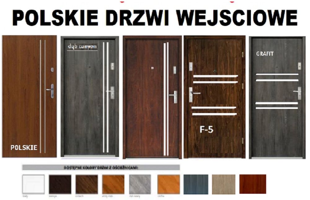 AKUSTYCZNE drzwi wejściowe- zewnętrzne z MONTAŻEM, ocieplone