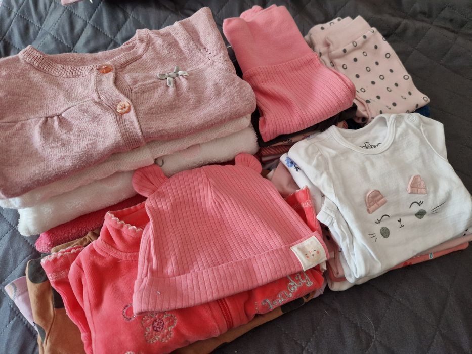 Paka ubranek dla dziewczynki 62cm jesień/zima