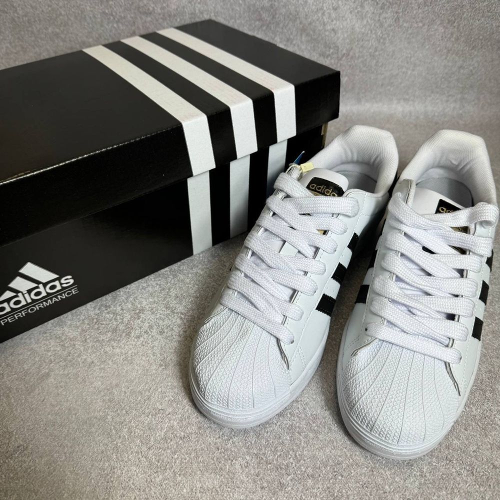 PREMIUM LUXE ADIDAS Superstar Чоловічі кросівки весна 2024 белый 40-44