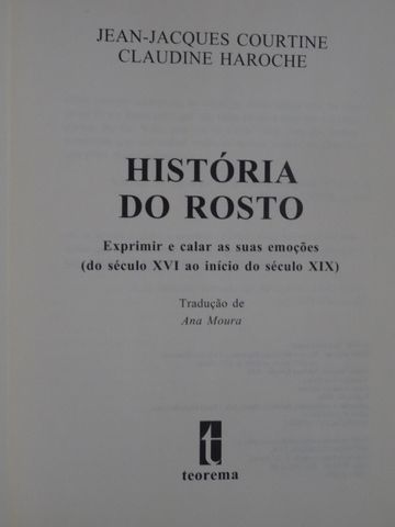 História do Rosto de Jean-Jacques Courtine