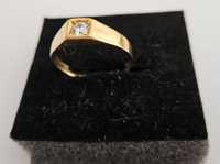 Anel ouro 19,2k com zirconia