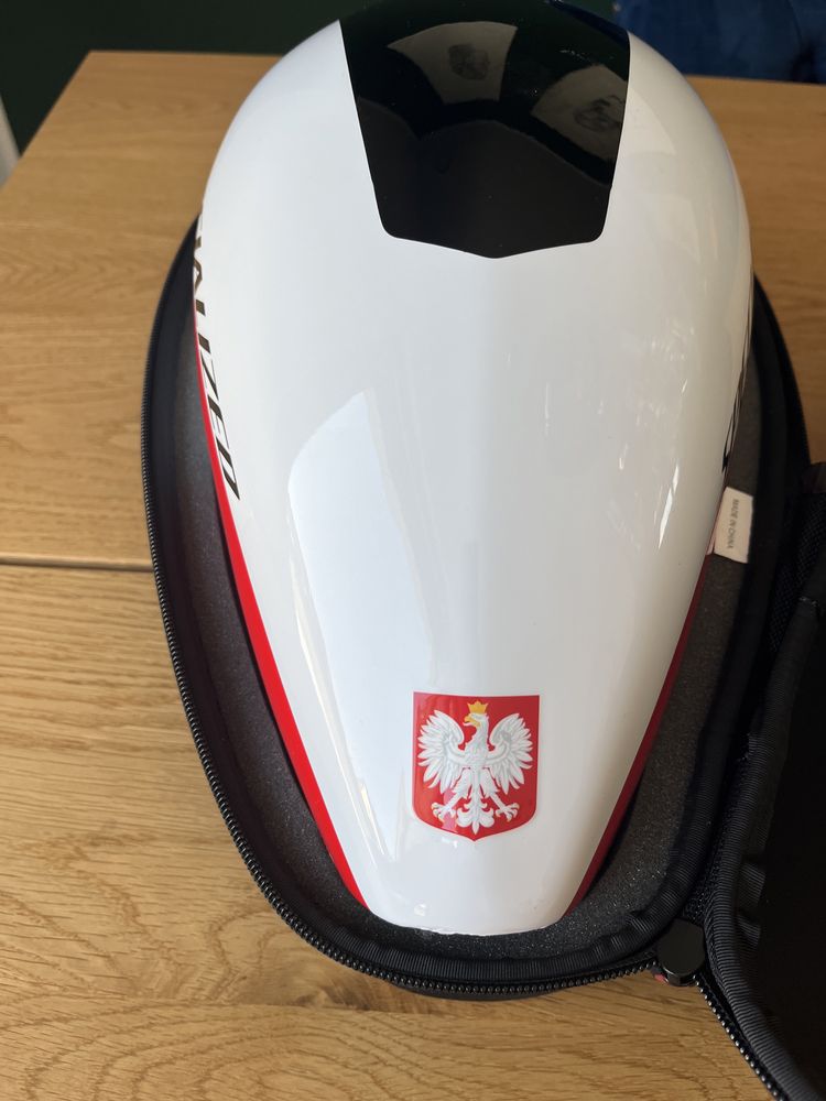 Kask czasowy Specialized Biało Czerwony z orzełkiem