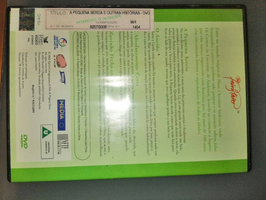 A pequena sereia e outras histórias - Filmes Walt Disney H C Andersen*