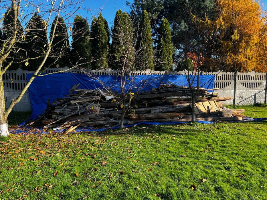 Drewno z rozbiórki stodoły. Oddam za darmo