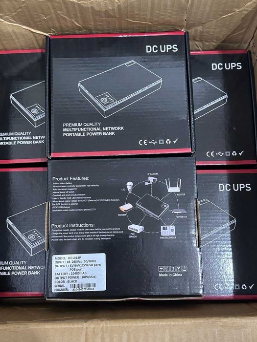 10 шт. MINI UPS 5/9/12V, 10400mAh - ДБЖ для роутерів