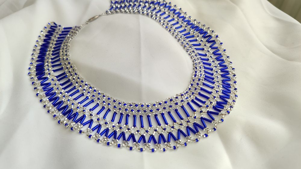 Силянка гердан коралі намисто з чеського бісеру кольє чокер