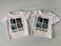 NOWE koszulki dla bliźniaków dla chłopca SMYK 104 dinozaury cena za 2