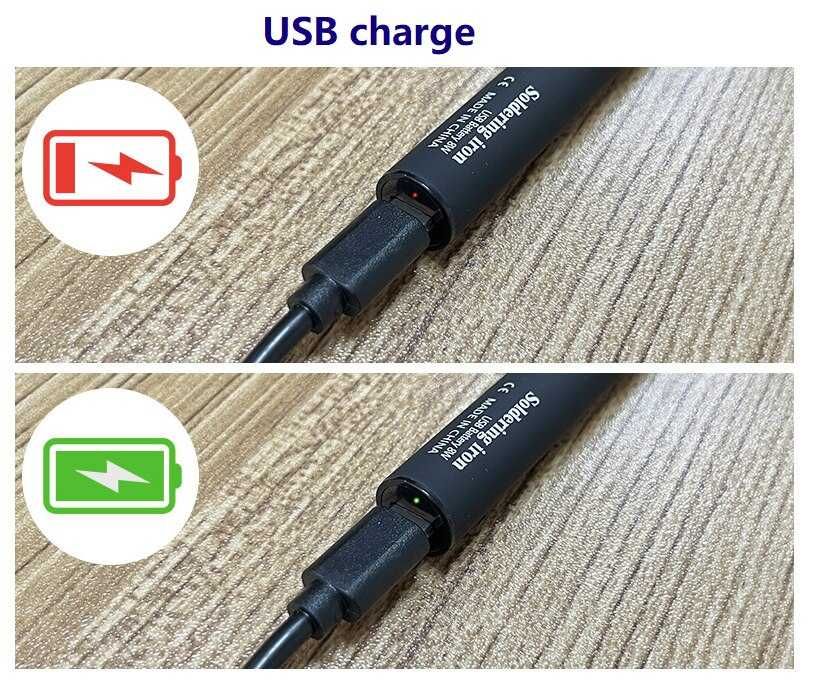 беспроводной портативный USB паяльник с регулировкой 8W