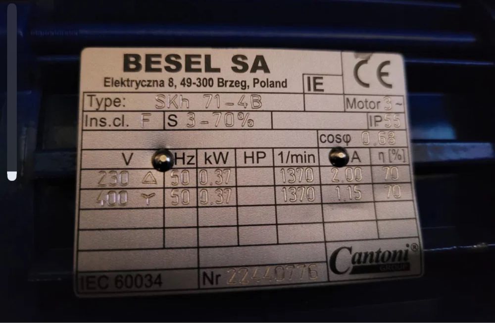 Silnik elektryczny Besel skh 71-4B NOWY