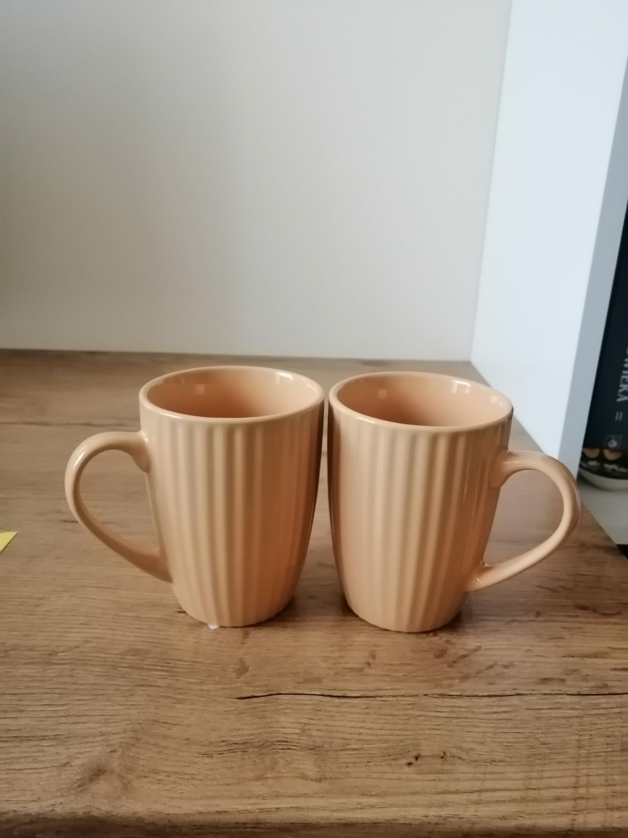 Komplet nowych kubków ceramicznych 2 sztuki