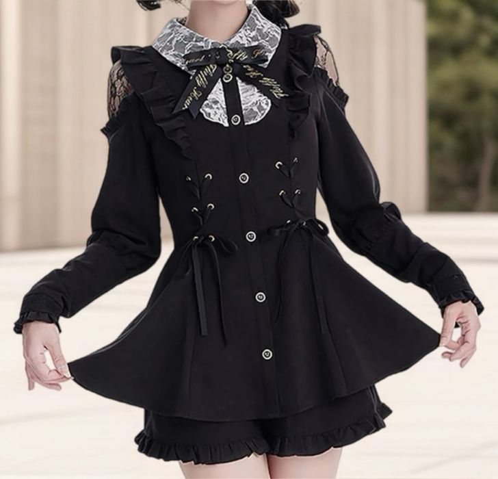 Комплект міні сукня  +спідниця JK Лоліта Dark Girly