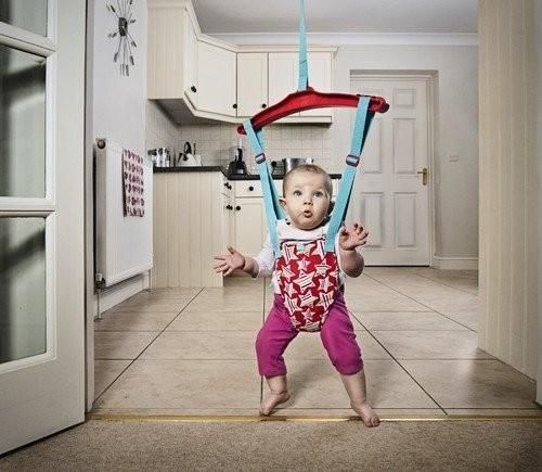 Saltador criança baby bouncer porta + arnes primeiros passos