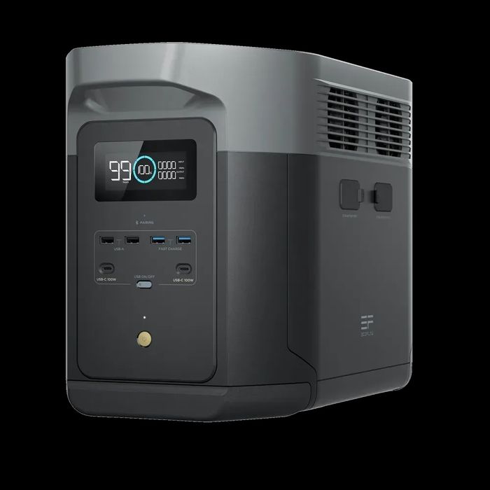 Лучшая цена Ecoflow Delta 2 Max, 2400 Вт, евро, новая зарядная станция