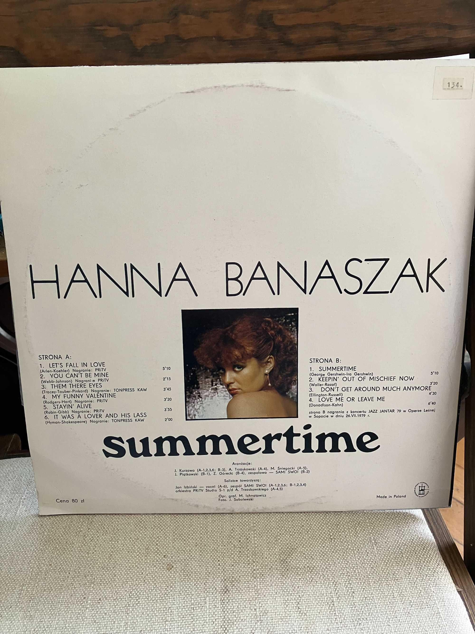 Winyl Hanna Banaszak  " Summertime" near mint