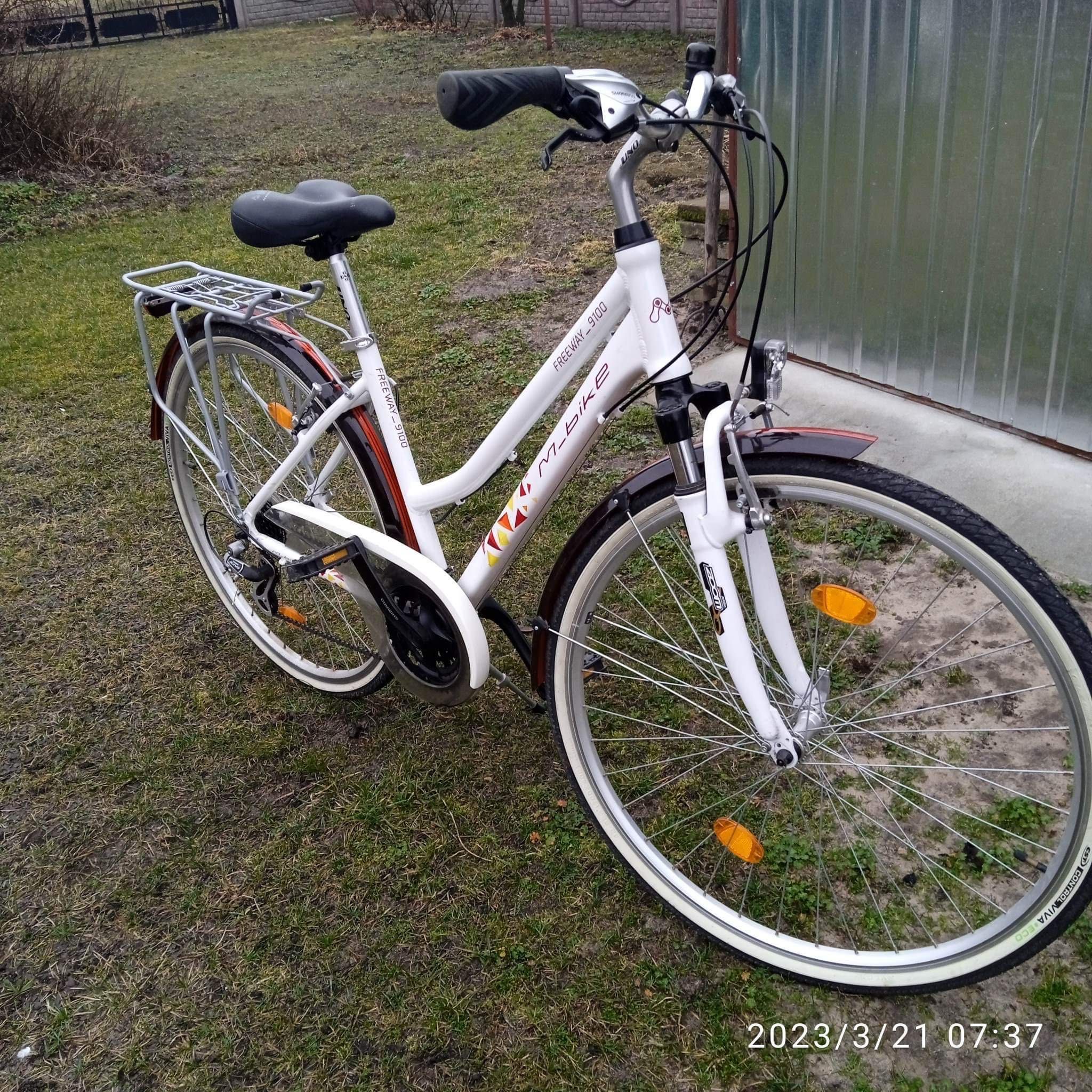 Rower m-bike biały jak nowy