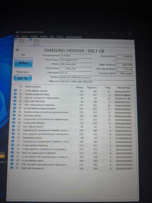 dysk twardy 500gb 3,5 sprawny #i19