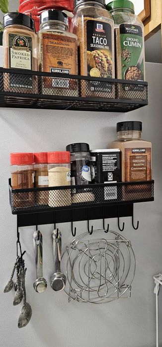 Magnetyczny stojak na przyprawy do lodówki, 3-pak NOWY