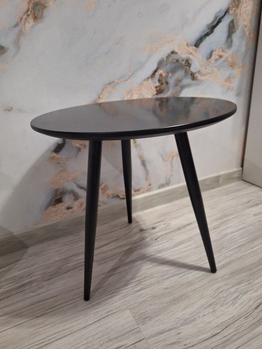 Stolik kawowy okrągły czarny