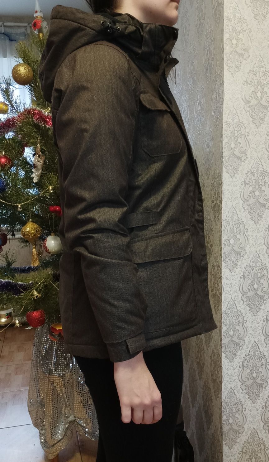 Куртка жіноча оливкова (хакі) демісезон
