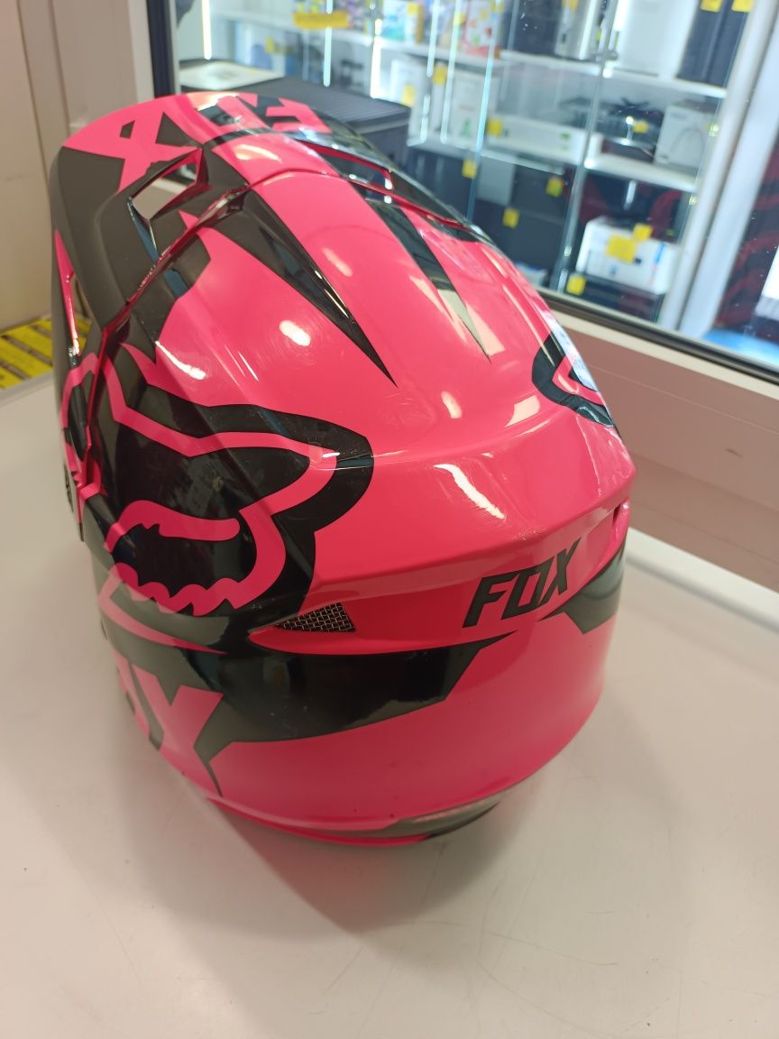 Kask FOX V1 Enduro Cross r. S 55-56 Pink Jak Nowy