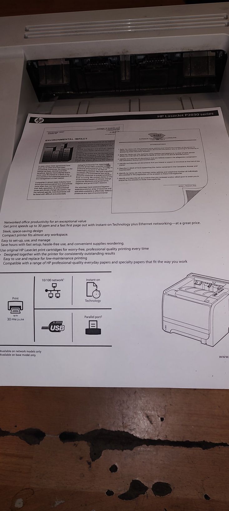 Лазерний принтер HP LJ2035