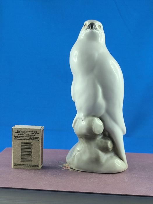 Sokół Łomonosow #ptak #porcelana #Rosja #ZSRR #ozdoba #prezent