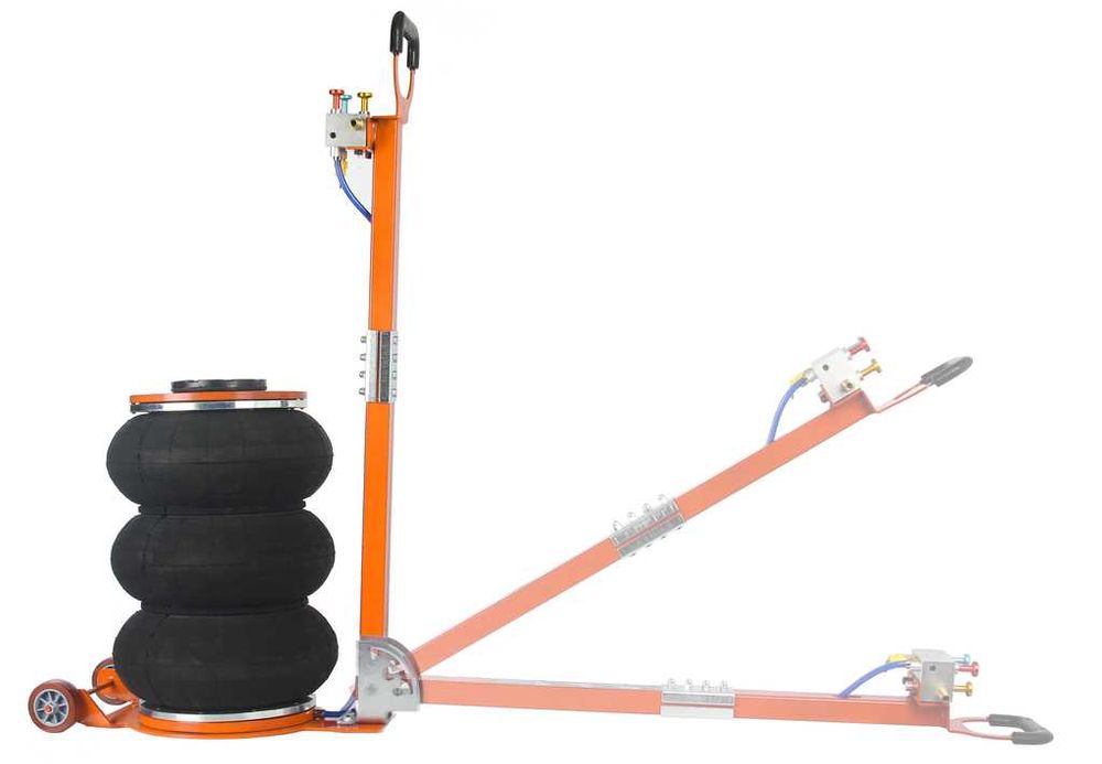 Домкрат пневматиний 6 тон, підкатний M80135, жаба, подушка