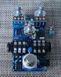 Złożona płytka PCB - efekt do gitary elektrycznej (Klon Centaur)