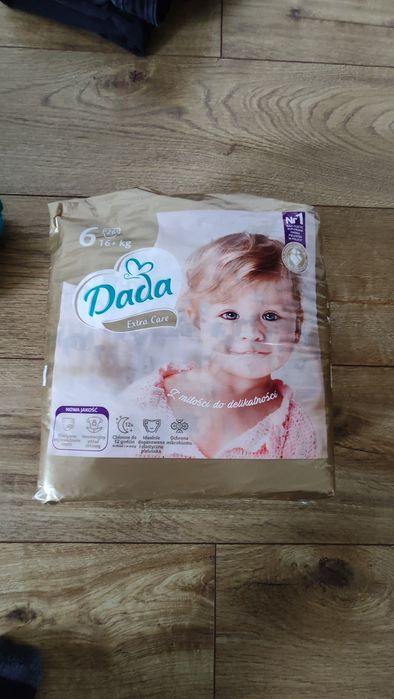 Pieluchy Dada Extra Care 6 x 26szt 5 paczek + 2x Lupilu Pants 6