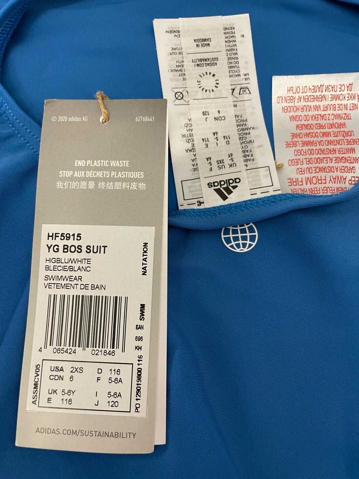 Strój kąpielowy jednoczęsciowy marki Adidas r. 116.