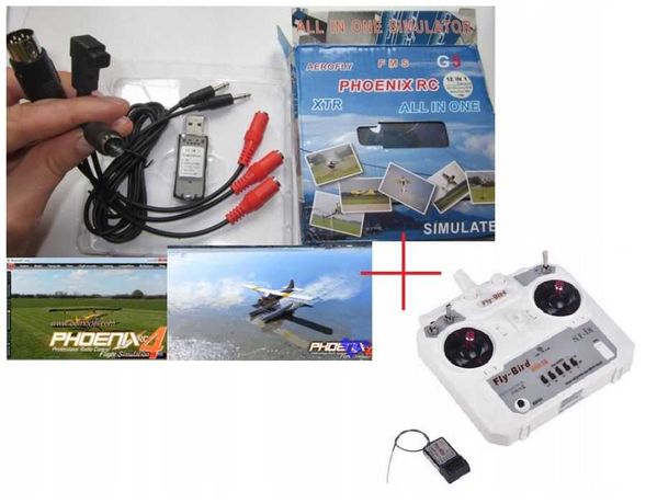 Symulator SAMOLOTU, helikoptera, drona PHOENIX 5 PL +kable USB +pilot